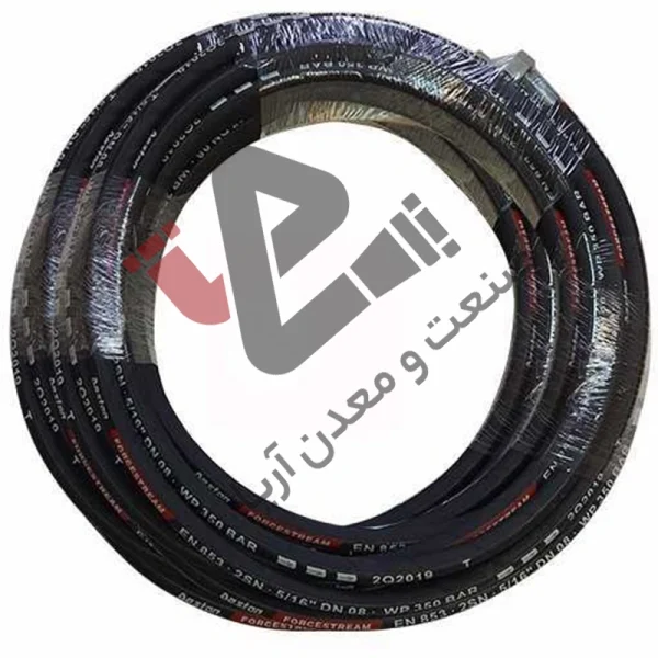 شیلنگ کارواشی 3/8 یک لا سیم اروپایی 20 متری پرس شده
