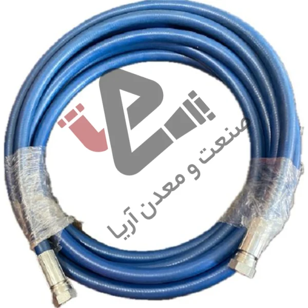 شیلنگ کارواشی 3/8 یک لا سیم اروپایی 20 متری پرس شده