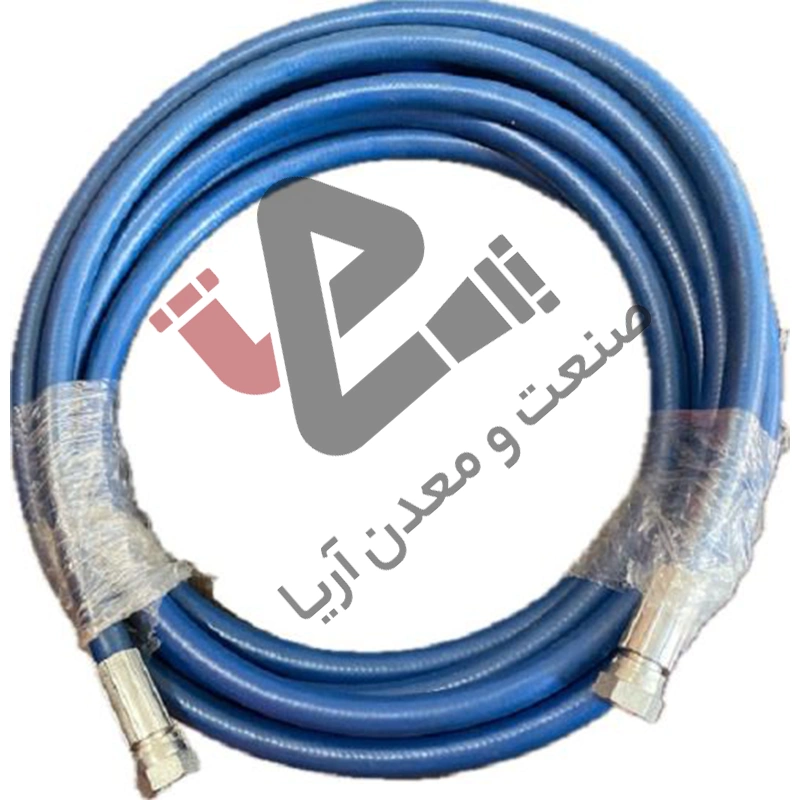 شیلنگ کارواشی 3/8 یک لا سیم اروپایی 20 متری پرس شده